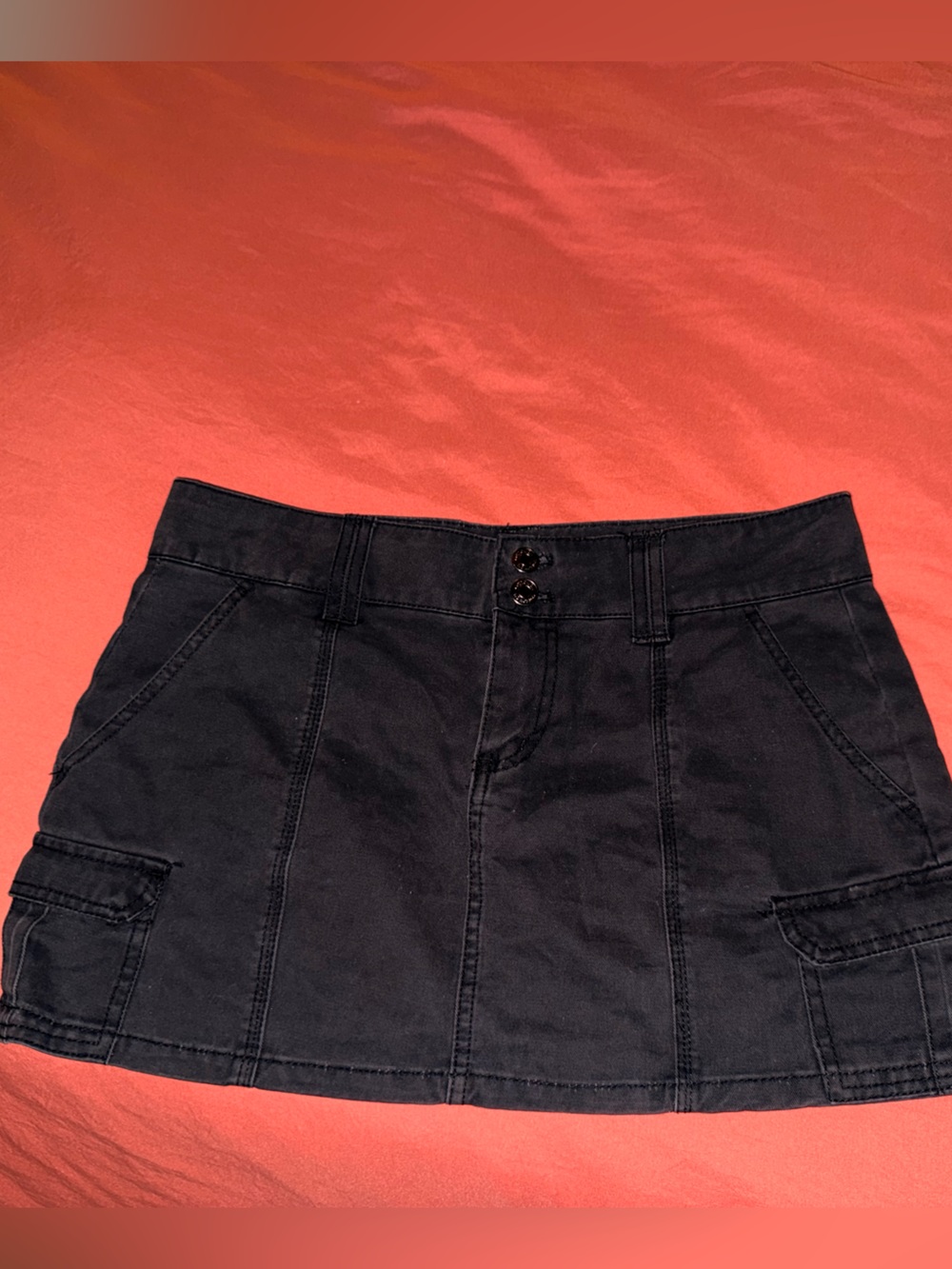 Cotton On Black Cargo Mini skirt